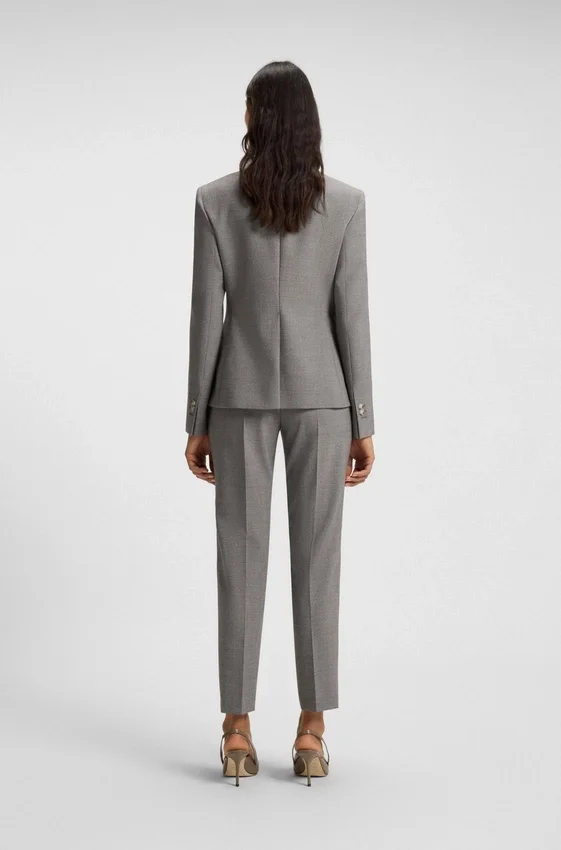 Patterned slim-fit blazer in a wool blend Patterned slim-fit blazer in a wool blend
