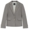 Patterned slim-fit blazer in a wool blend Patterned slim-fit blazer in a wool blend
