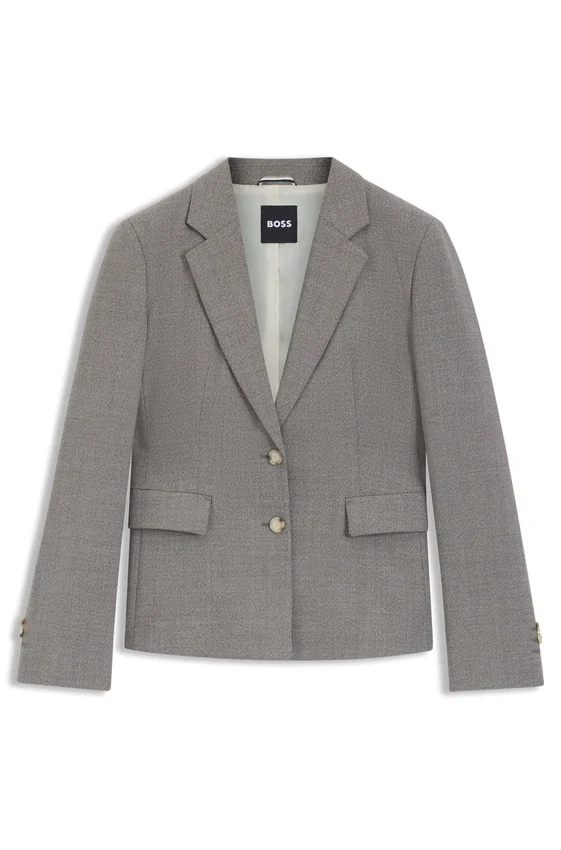 Patterned slim-fit blazer in a wool blend Patterned slim-fit blazer in a wool blend