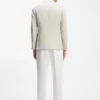 Patterned slim-fit jacket in a cotton blend Patterned slim-fit jacket in a cotton blend