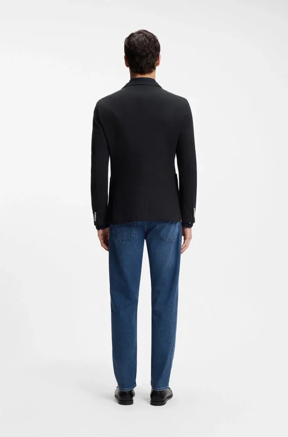 Patterned slim-fit jacket in a cotton blend Patterned slim-fit jacket in a cotton blend
