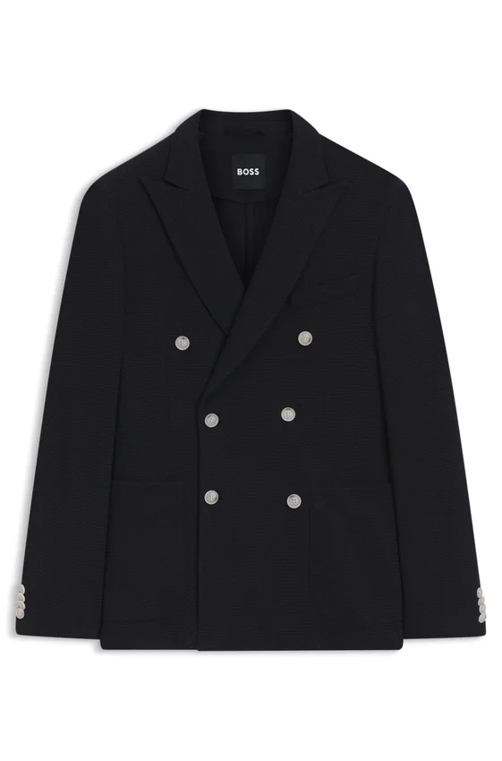 Patterned slim-fit jacket in a cotton blend Patterned slim-fit jacket in a cotton blend