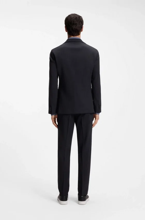 Patterned slim-fit jacket in a wool blend Patterned slim-fit jacket in a wool blend