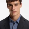 Patterned slim-fit jacket in a wool blend Patterned slim-fit jacket in a wool blend