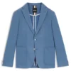 Patterned slim-fit jacket in comfort-stretch cloth