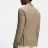 Patterned slim-fit jacket in comfort-stretch cloth