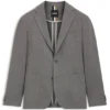 Patterned slim-fit jacket in comfort-stretch cloth