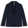 Patterned slim-fit jacket in comfort-stretch cloth
