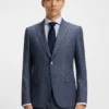 Patterned slim-fit jacket in stretch fabric Patterned slim-fit jacket in stretch fabric