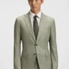 Patterned slim-fit jacket in stretch fabric Patterned slim-fit jacket in stretch fabric