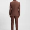 Patterned slim-fit jacket in stretch fabric Patterned slim-fit jacket in stretch fabric