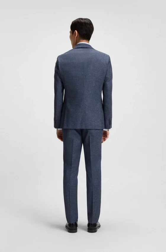 Patterned slim-fit jacket in stretch fabric Patterned slim-fit jacket in stretch fabric