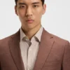 Patterned slim-fit jacket in stretch fabric Patterned slim-fit jacket in stretch fabric