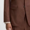 Patterned slim-fit jacket in stretch fabric Patterned slim-fit jacket in stretch fabric