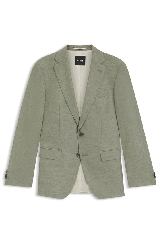 Patterned slim-fit jacket in stretch fabric Patterned slim-fit jacket in stretch fabric