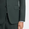 Patterned slim-fit jacket in stretch wool