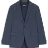 Patterned slim-fit jacket in stretch wool