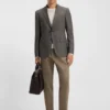 Patterned slim-fit jacket in virgin wool Patterned slim-fit jacket in virgin wool