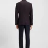 Patterned slim-fit jacket in virgin wool Patterned slim-fit jacket in virgin wool