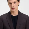 Patterned slim-fit jacket in virgin wool Patterned slim-fit jacket in virgin wool