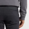 Patterned slim-fit trousers in stretch fabric