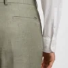 Patterned slim-fit trousers in stretch fabric