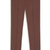 Patterned slim-fit trousers in stretch fabric
