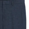 Patterned slim-fit trousers in stretch fabric