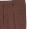 Patterned slim-fit trousers in stretch fabric