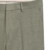 Patterned slim-fit trousers in stretch fabric