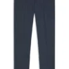 Patterned slim-fit trousers in stretch wool