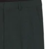 Patterned slim-fit trousers in stretch wool