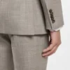 Patterned two-piece slim-fit suit in a wool-silk blend Patterned two-piece slim-fit suit in a wool-silk blend