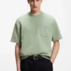 Peached T-shirt in a cotton blend