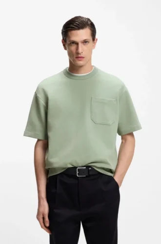 Peached T-shirt in a cotton blend