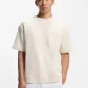 Peached T-shirt in a cotton blend