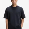 Peached T-shirt in a cotton blend