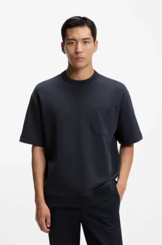 Peached T-shirt in a cotton blend