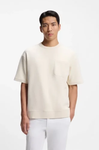 Peached T-shirt in a cotton blend