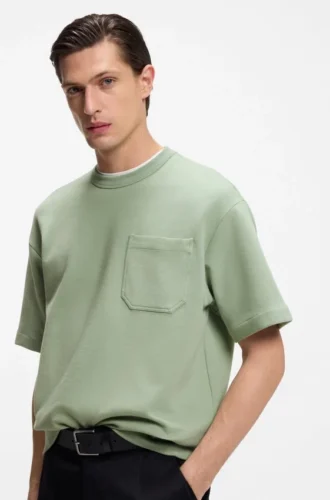 Peached T-shirt in a cotton blend