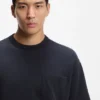Peached T-shirt in a cotton blend