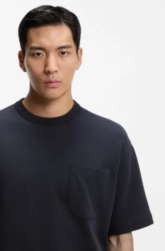 Peached T-shirt in a cotton blend