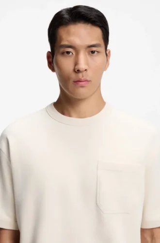Peached T-shirt in a cotton blend