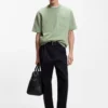 Peached T-shirt in a cotton blend