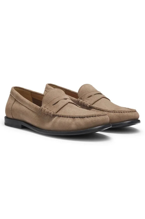 Penny-trim moccasins in suede Penny-trim moccasins in suede