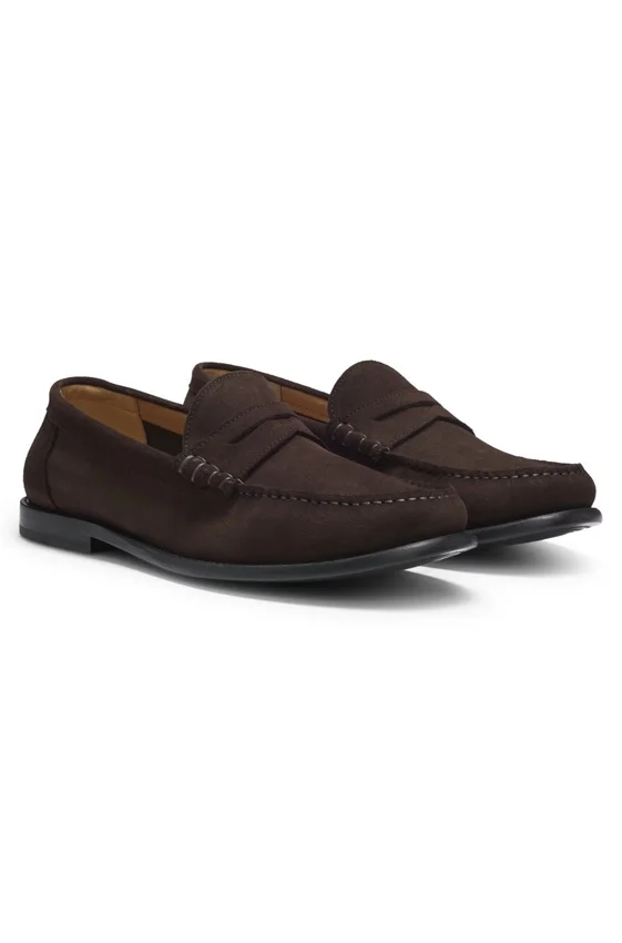 Penny-trim moccasins in suede Penny-trim moccasins in suede