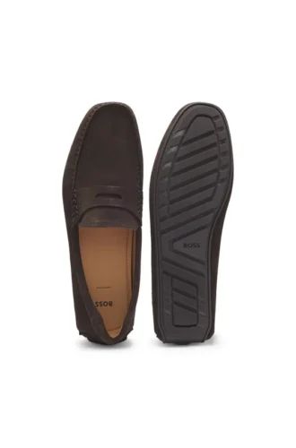 Penny-trim moccasins in suede Penny-trim moccasins in suede