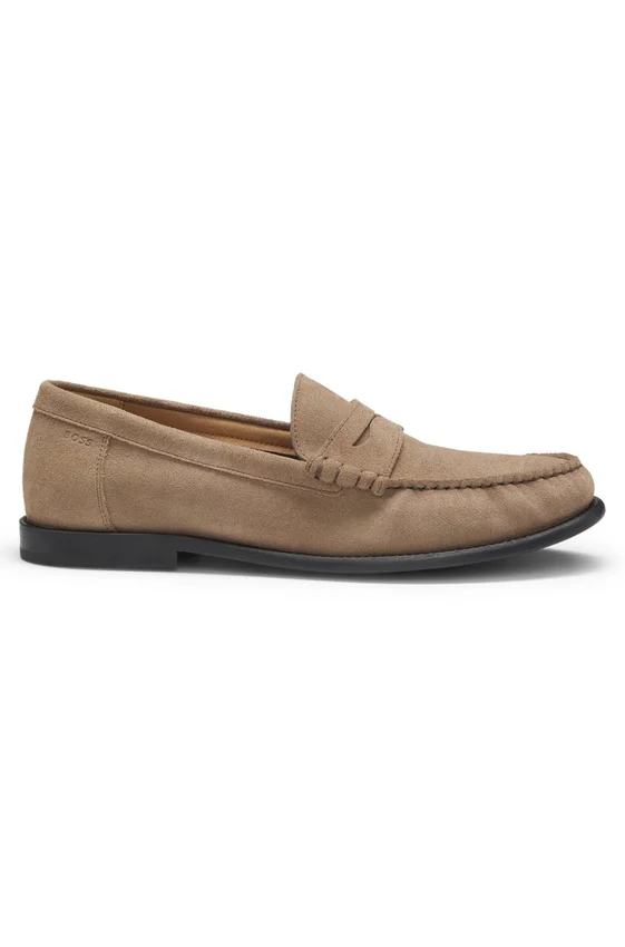 Penny-trim moccasins in suede Penny-trim moccasins in suede