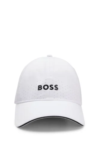 Perforated cap with gloss logo