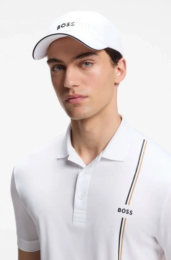 Perforated cap with gloss logo Perforated cap with gloss logo